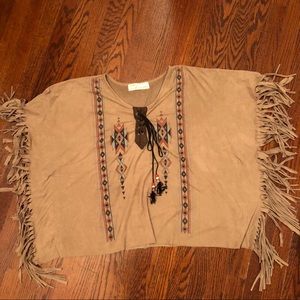 Vintage Havana Native American Poncho Size M